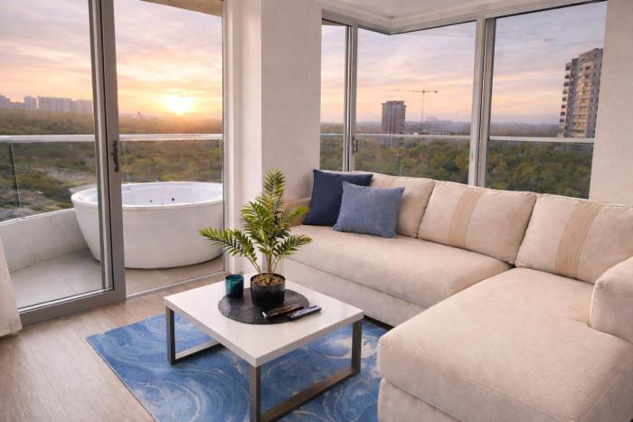 Brand new Oceanview 3 bedroom with Private Jacuzzi