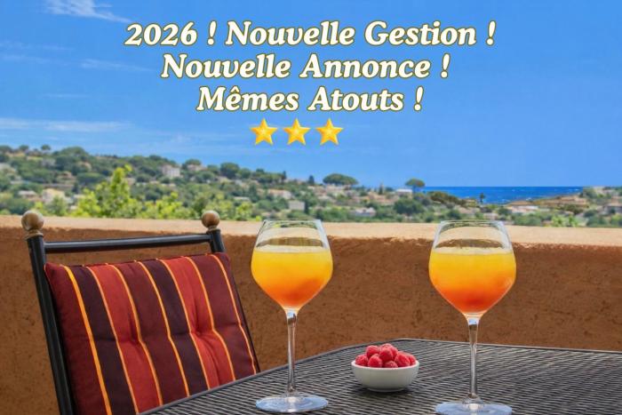 Mazet Climatisé Vue Mer I Piscine I Parking I Wifi I Linge et Menage Inclus