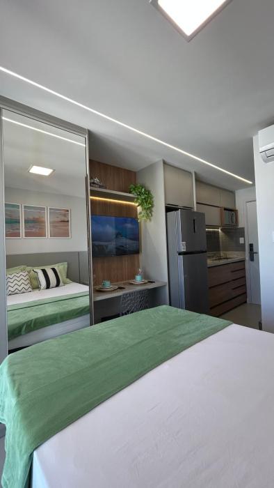 Studio com Varanda e Vista Mar - Apartamento na Pituba