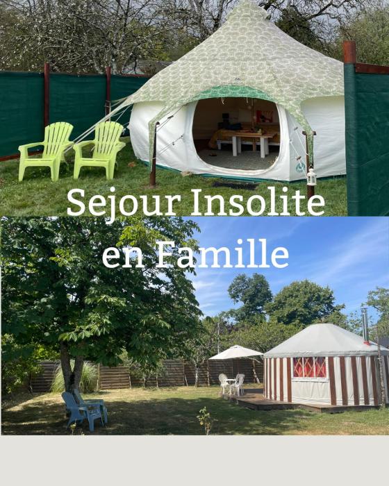 Séjour insolite en Familles, Yourte & Tente Lotus duo