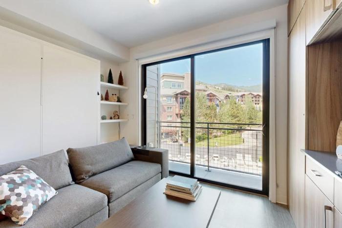 Walk-to-lift studio with hot tub sauna pool gym & game room - Dog friendly