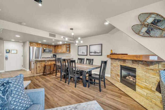 Ski-in - ski-out condo with shared pool & hot tub gas fireplace