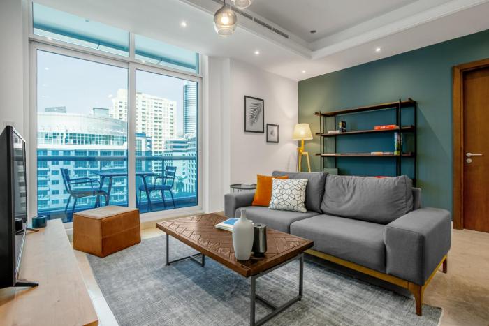 Blueground Marina sea view pool gym DXB-495