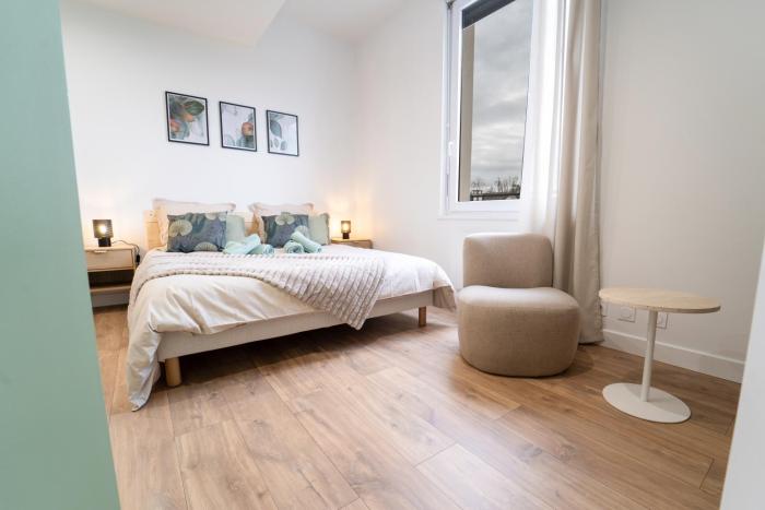 Le Green Cosy, T1 design, fibre, parking proche gratuit, 2 Voyageurs