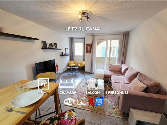 T2 du Canal - 500m Gare - Balcon - Résidence sécurisée