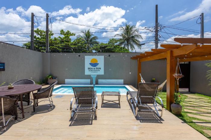 SEA & SUN GUESTHOUSE ILHABELA Piscina, Suítes Famílias e 5 min da balsa