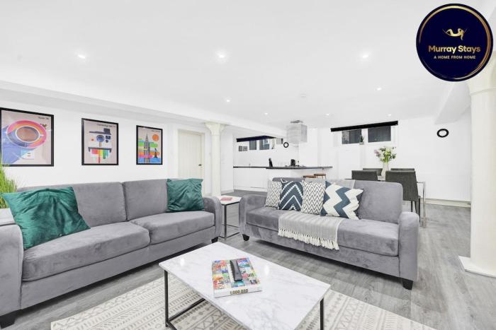 2 Bed Basement Apartment Short Term Rental & Flexible Renting Shoreditch With Free WiFi !