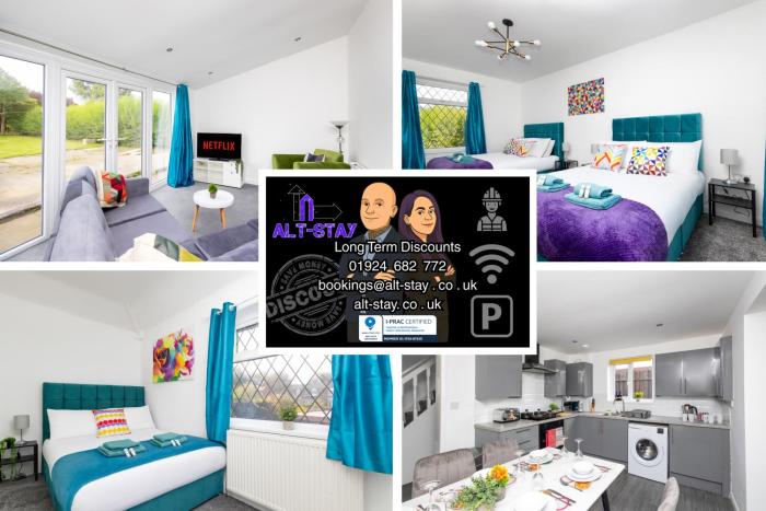 Temple by Alt-Stay Contractor Accommodation - 4 Bed Contractor Home With Parking, Wi-Fi & Full Kitchen - Ideal For Long stays