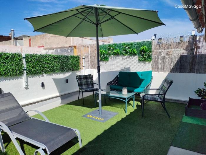 Casa Mayago, terraza y solárium