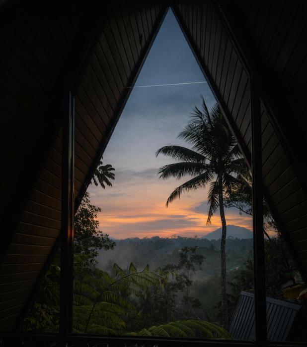 Delta Casa Ubud - A-Frame Villa with Volcano Views & Hot Tub