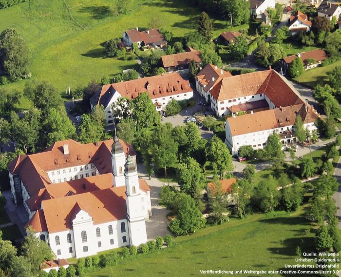 Ferienwohnung KIostermühle Irsee - Parkplätze, Spielplatz, Biergarten, Badesee, E-Auto Ladepunkt