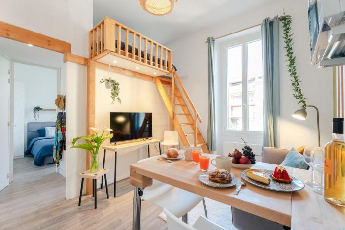 Le Garibaldi 2 - OFFRE SPÉCIALE LANCEMENT - Idéal Couple en Quête dun Pied à Terre Confort - Animaux Acceptés - 5min à pied du Port - CENTRE VILLE - Commerces - Plage 10min en voiture - WIFI HD