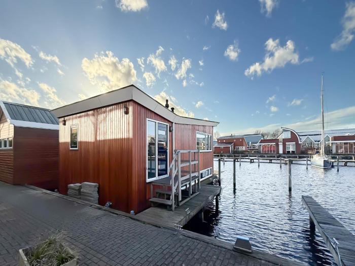 Modern Boathouse on Uitgeest Lake