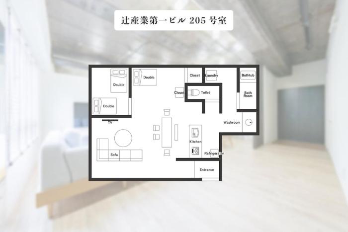 Boutique condominium on the USJ side, 2LDK with 3 beds and a spacious living room, Unit 205