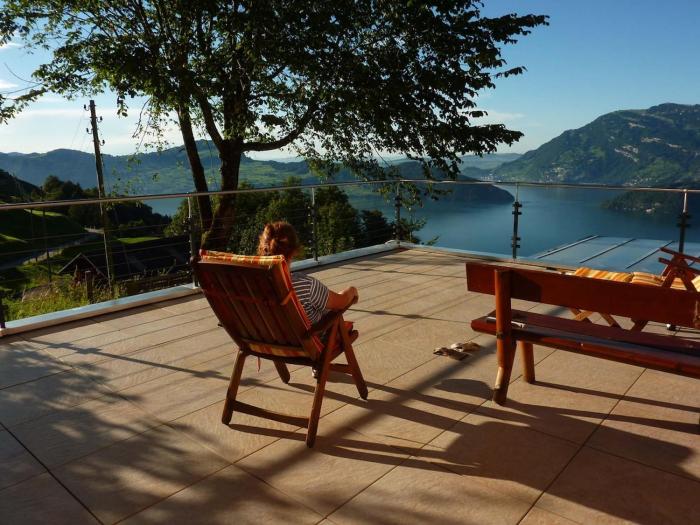 4 Personen, Seesicht, Terrasse, ruhig, Gartensitzplatz