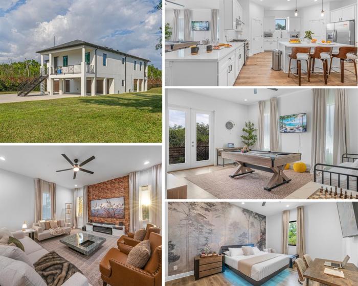 Brand-New 3-Bedroom Tampa Vacation Home Game Room Sleeps 11