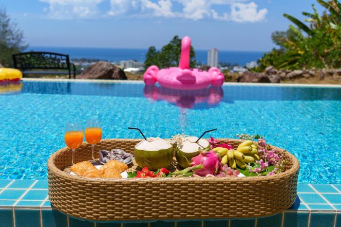 4-Bedroom Panoramic Sea View Villa Pool, Airport Pick-Up Service, Maid Cleaning, Near Karon Beach