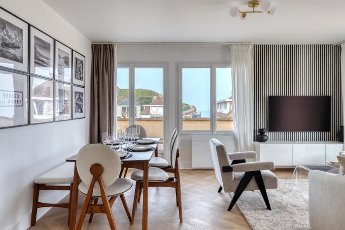 Sea view House with Terrasse in Veules Les Roses