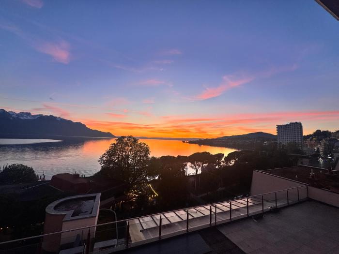 Appart premium vue sur le lac à Montreux