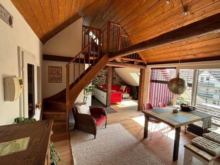 Historische Ferienwohnung mit Sauna und Dachterrasse