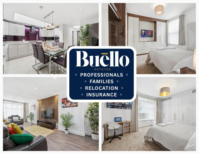 M5 3bed 2Bath Professionals and Families Parking Premium Beds Electric Sofa Recliners Smart TVs Netflix Underfloor Heating Instant Hot Water FastWifi