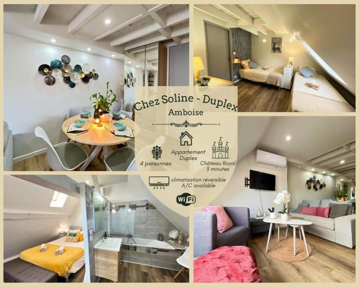 Chez Soline - Duplex climatisé avec parking privé