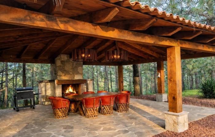 Cabaña amplia, calida y familiar dentro del bosque