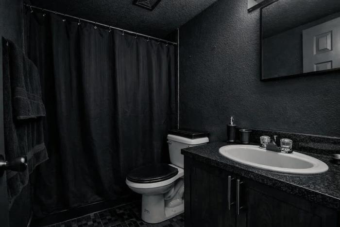 Goth minimalist home