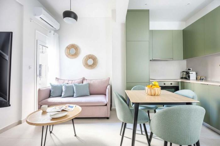 Bright & Stylish 1BR with Balcony in Koukaki