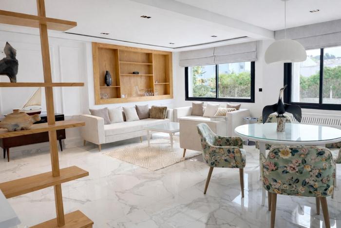 Modern and bright apartment with balcony