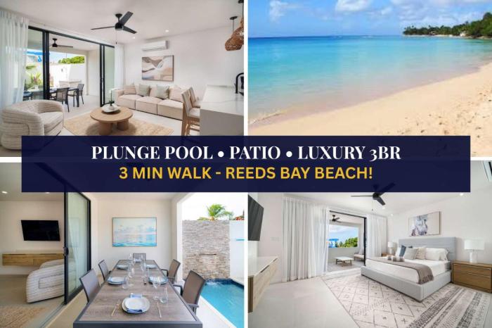 Beach 5min Elegant 3BR Pool Villa Near Holetown