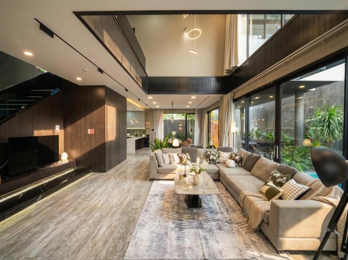 Modern Luxury Pool Villa w Sauna 500m to Beach