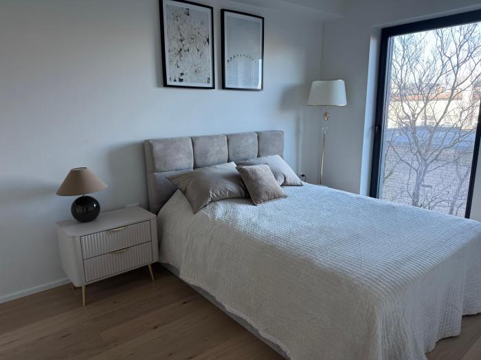 An apartment in a high-rise building