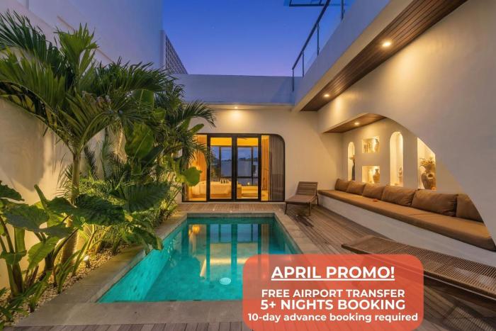 Berawa 2BR Villa Private Pool & Scenic Rooftop