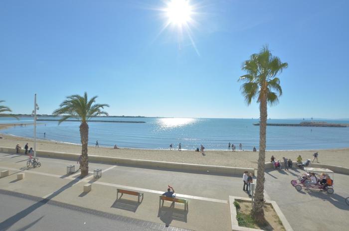 Méditerranée 8 - Appartement P2, face mer au centre-ville du Grau-du-Roi.
