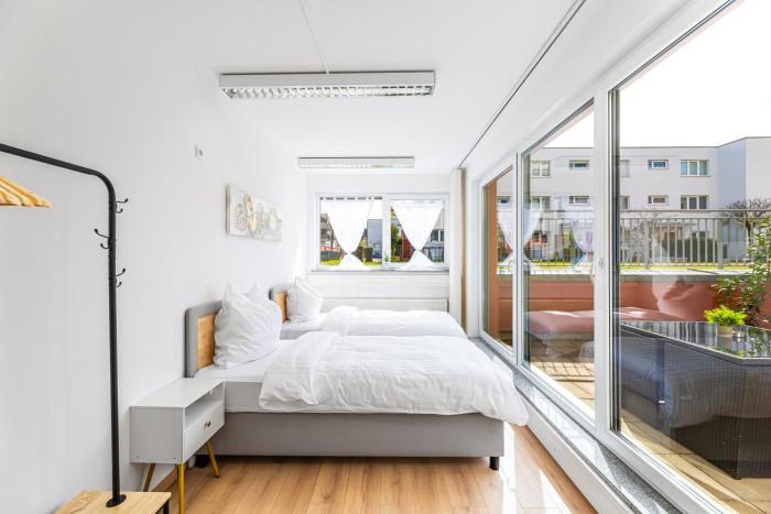 DIVIA Home - Lichtdurchflutete 3-Zimmer mit Terrasse - zentral - für Familien und Geschäftsreisende