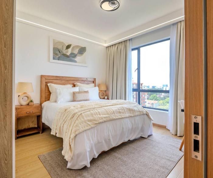 Luxury 1BR in Lavington - Heated Pool, Fast WiFi, Near Junction Mall