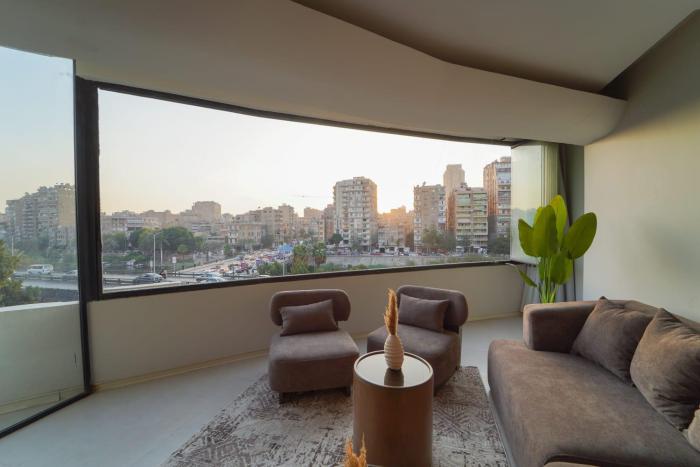 Luxury apartment with a view of the Nile in Old Cairo