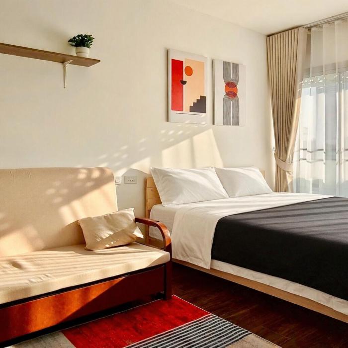8 Min Walk to IconSiam & BTS Cozy Loft
