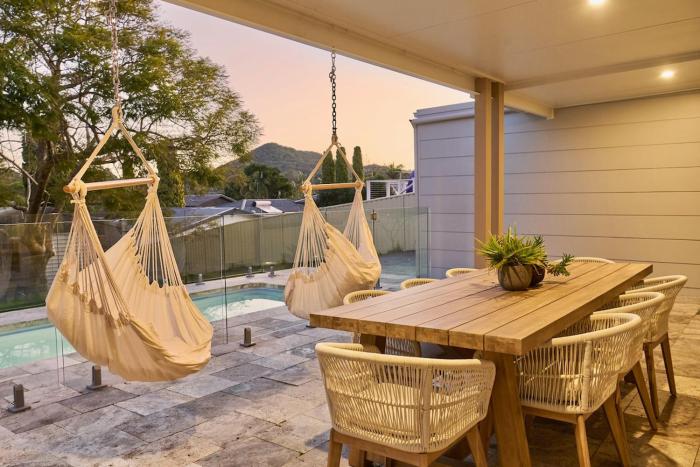 Spacious coastal retreat with pool