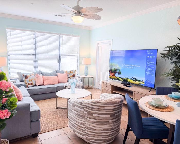 Luxury Water View Condo Near Disney | Walk to Dining