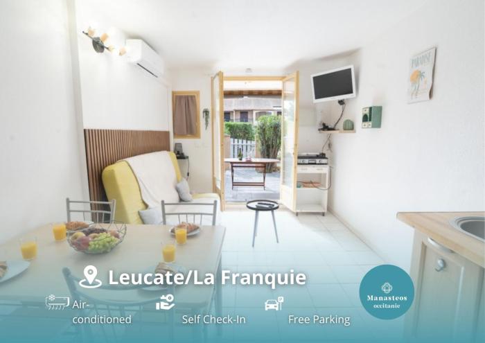 Résidence avec parking et piscine, à 5 minutes de la plage LA