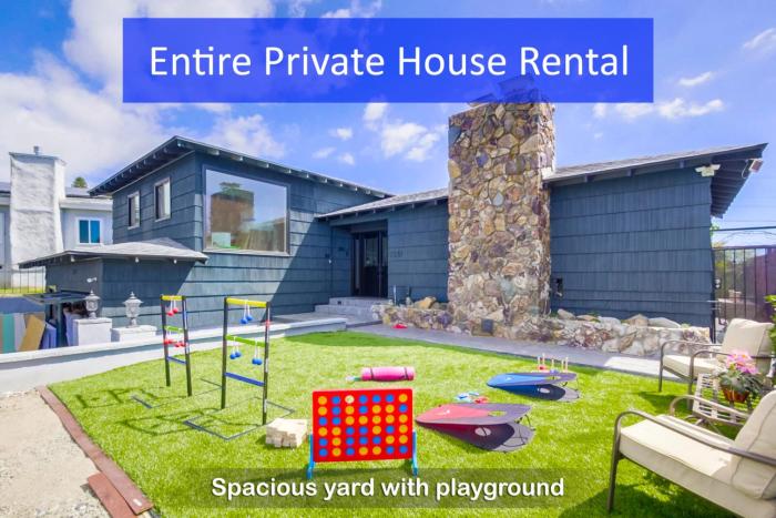 Entire Private Home with 3 Bedrooms 2 Bathrooms, Gated Yard, 100 inch TV, 1 Gbps WiFi, Available Now