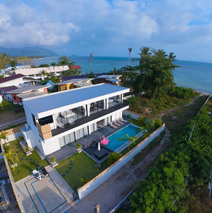 Luxury Beachfront Pool Villa in Koh Phangan 2BR, Direct Beach Access