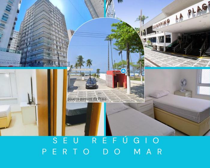 Apê Top Pitangueiras - Pé na Areia, perto de tudo, com vaga no Edifício, serviço de praia grátis, 50m da praia e do Shopping La Plage