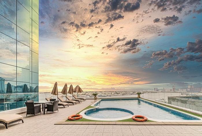 Modern 1BHK in Oasis Tower Pool, Gym, Parking