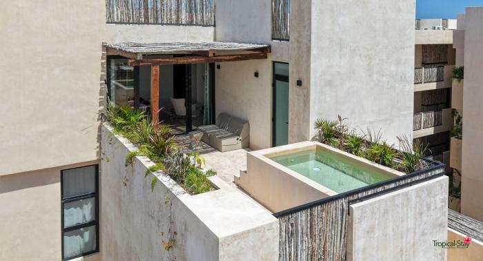 Grand Tulum Condo Private Pool Rooftop Oasis Near the Beach