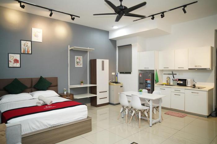cozy luxury studio cyberjaya wifi netflix free parking 232