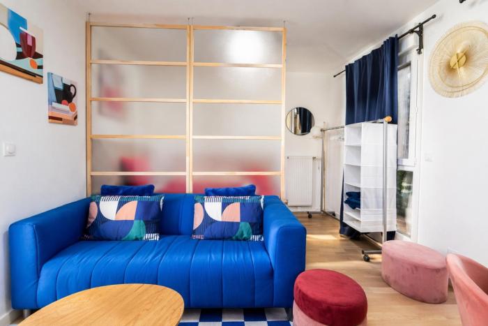 La maison colorée proche de Paris et Gare du Nord, parking gratuit