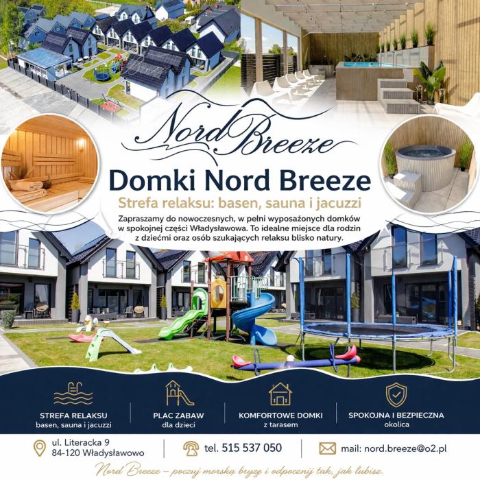 Domki Nord Breeze z podgrzewanym basenem, jacuzzi oraz sauną